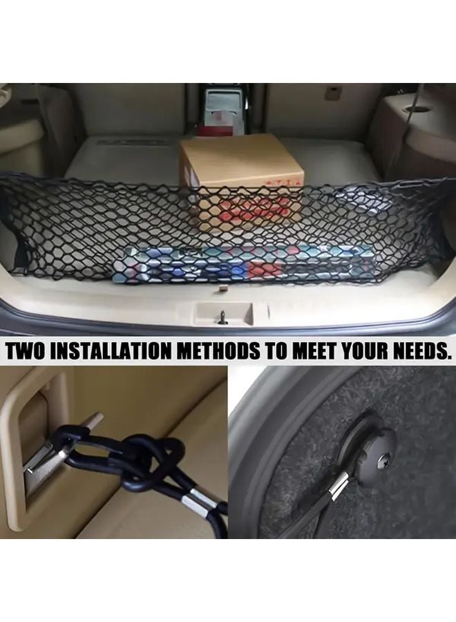 1pc Adjustable Elastic Cargo Net For SUV Pickup Truck Bed Trunk Storage Organizer - Image 4